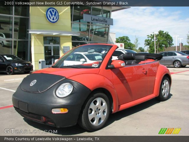 2003 Volkswagen New Beetle GLS Convertible in Sundown Orange