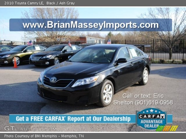 2010 Toyota Camry LE in Black