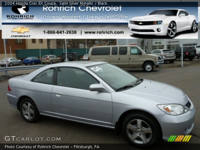 2004 Honda Civic EX Coupe in Satin Silver Metallic