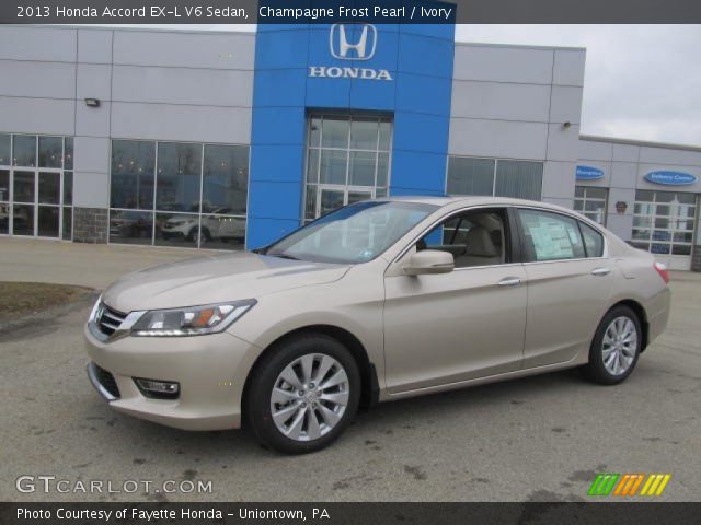 2013 Honda Accord EX-L V6 Sedan in Champagne Frost Pearl