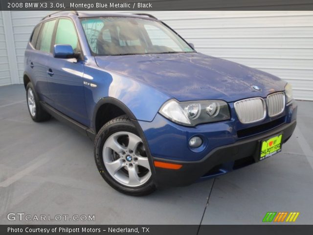 2008 BMW X3 3.0si in Montego Blue Metallic