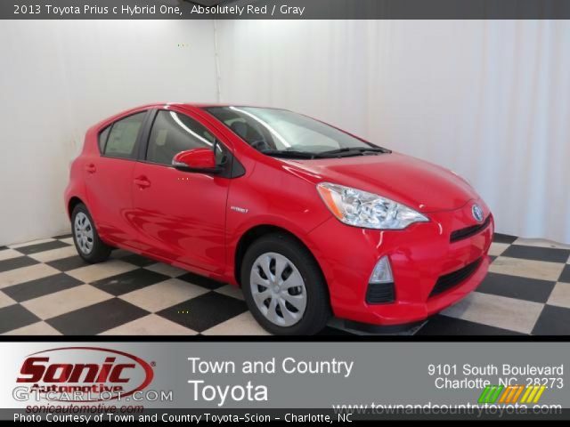 2013 Toyota Prius c Hybrid One in Absolutely Red