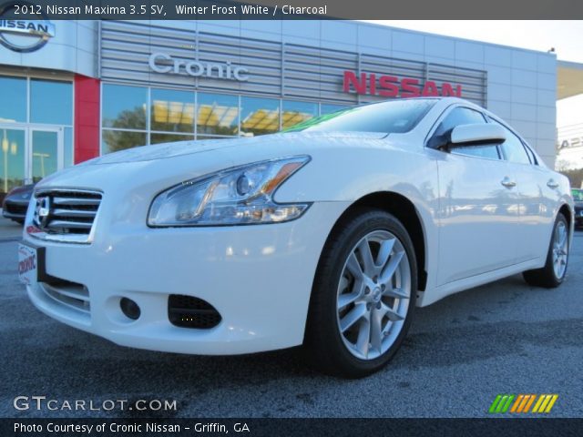 2012 Nissan Maxima 3.5 SV in Winter Frost White