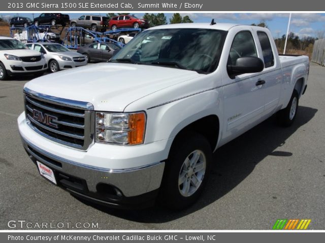 2013 GMC Sierra 1500 SLE Extended Cab in Summit White
