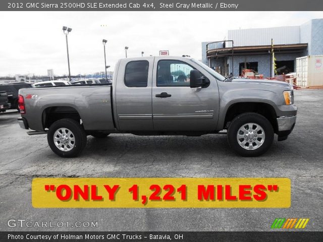 2012 GMC Sierra 2500HD SLE Extended Cab 4x4 in Steel Gray Metallic