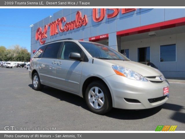 2009 Toyota Sienna LE in Desert Sand Mica