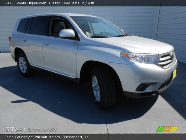 2013 Toyota Highlander  in Classic Silver Metallic