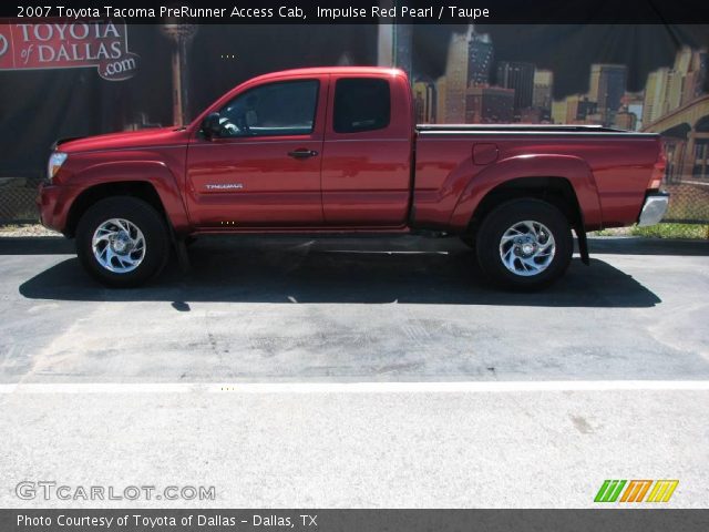 2007 Toyota Tacoma PreRunner Access Cab in Impulse Red Pearl