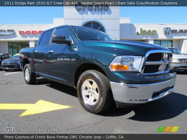 2011 Dodge Ram 1500 SLT Crew Cab 4x4 in Hunter Green Pearl