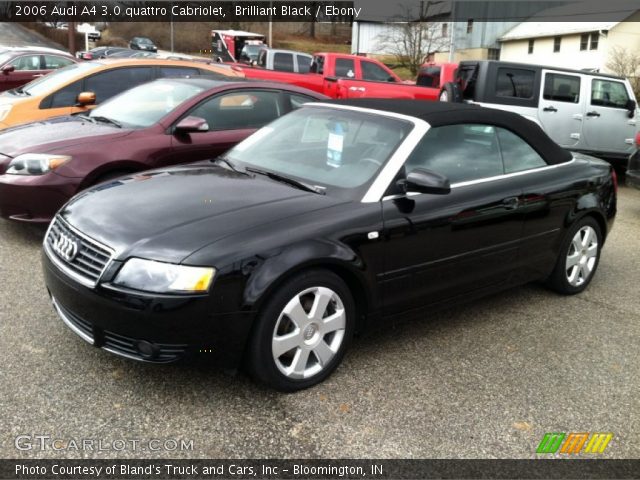 2006 Audi A4 3.0 quattro Cabriolet in Brilliant Black