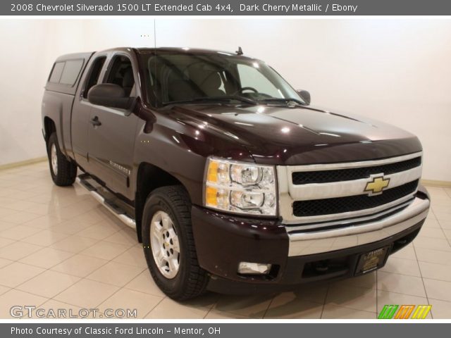 2008 Chevrolet Silverado 1500 LT Extended Cab 4x4 in Dark Cherry Metallic