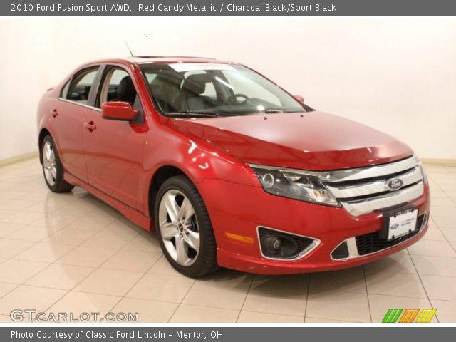 2010 Ford Fusion Sport AWD in Red Candy Metallic