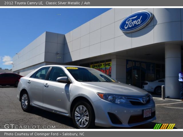 2012 Toyota Camry LE in Classic Silver Metallic