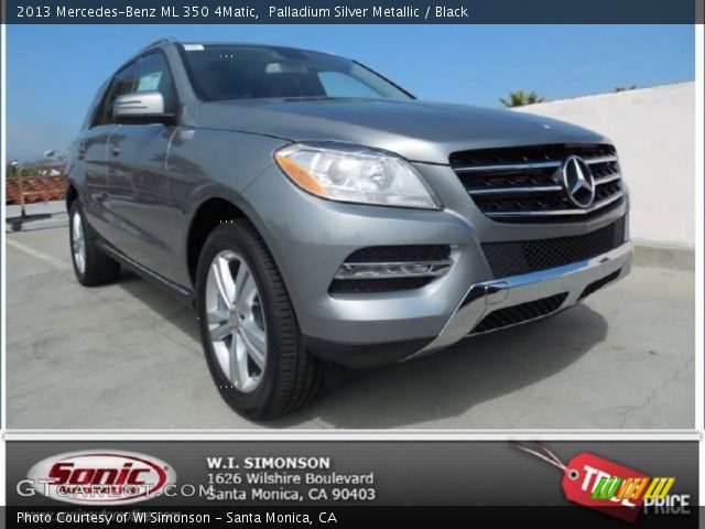 2013 Mercedes-Benz ML 350 4Matic in Palladium Silver Metallic