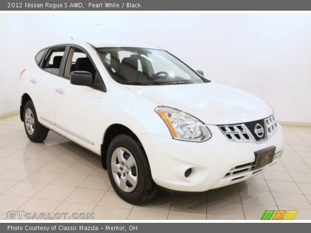 2012 Nissan Rogue S AWD in Pearl White