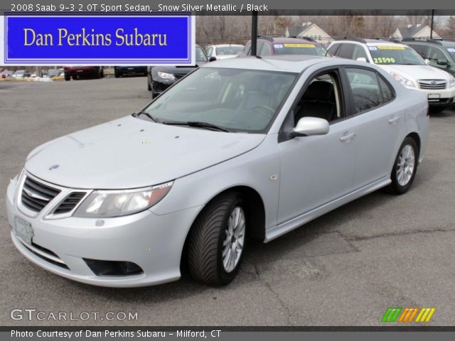 2008 Saab 9-3 2.0T Sport Sedan in Snow Silver Metallic