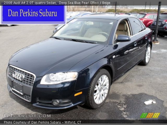 2008 Audi A4 2.0T quattro Sedan in Deep Sea Blue Pearl Effect