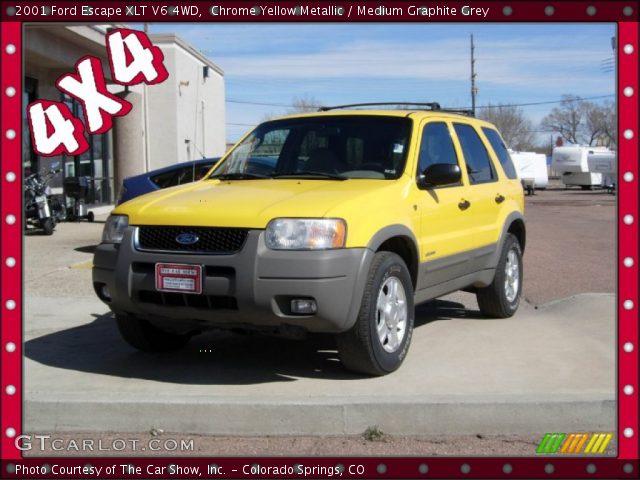 2001 Ford Escape XLT V6 4WD in Chrome Yellow Metallic
