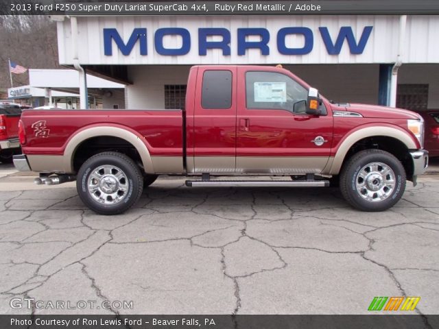 2013 Ford F250 Super Duty Lariat SuperCab 4x4 in Ruby Red Metallic