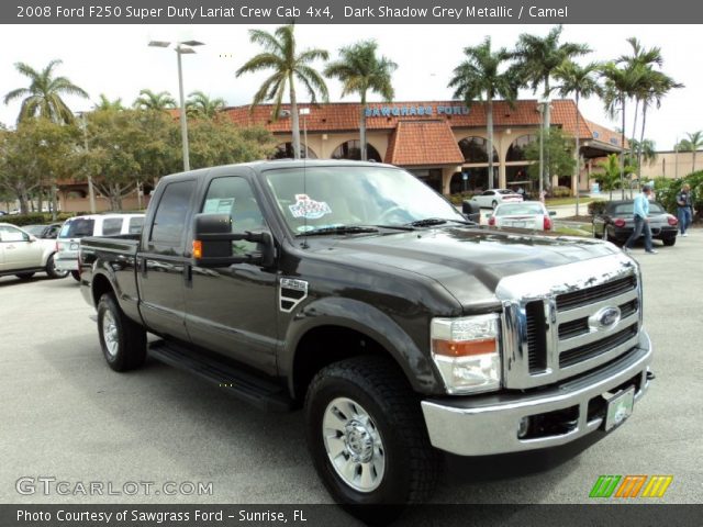 2008 Ford F250 Super Duty Lariat Crew Cab 4x4 in Dark Shadow Grey Metallic