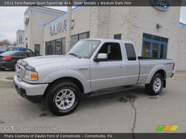 2011 Ford Ranger Sport SuperCab 4x4 in Silver Metallic