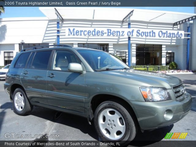 2006 Toyota Highlander Limited in Oasis Green Pearl