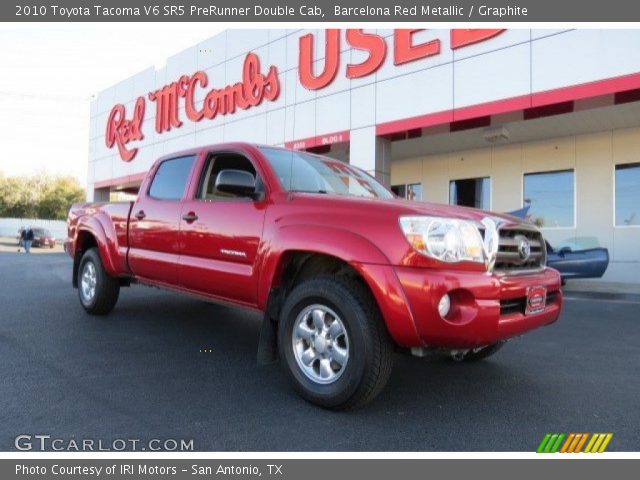2010 Toyota Tacoma V6 SR5 PreRunner Double Cab in Barcelona Red Metallic