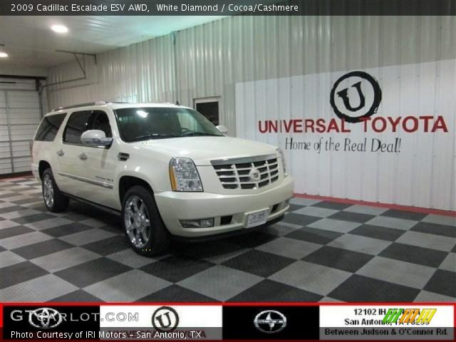 2009 Cadillac Escalade ESV AWD in White Diamond