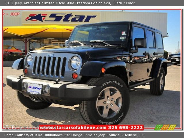 2013 Jeep Wrangler Unlimited Oscar Mike Freedom Edition 4x4 in Black