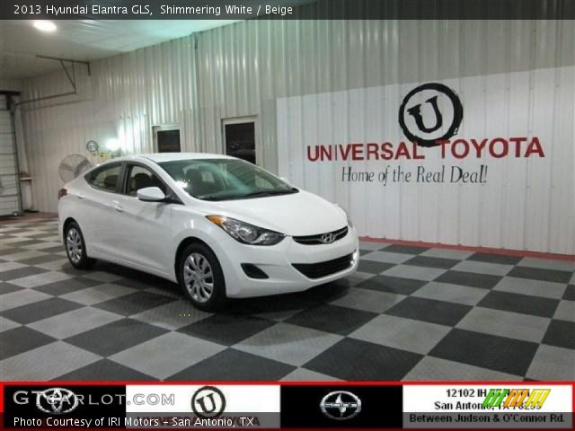 2013 Hyundai Elantra GLS in Shimmering White
