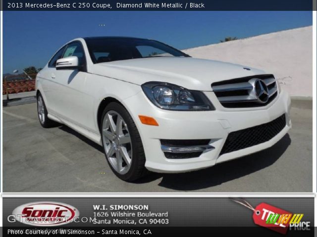 2013 Mercedes-Benz C 250 Coupe in Diamond White Metallic