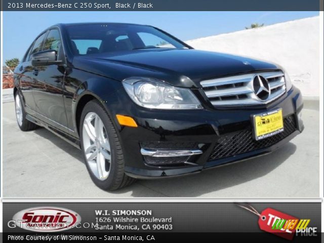 2013 Mercedes-Benz C 250 Sport in Black