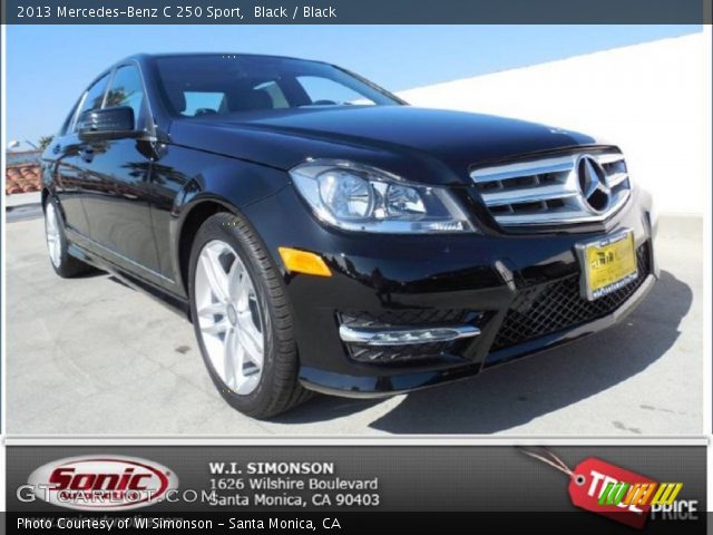 2013 Mercedes-Benz C 250 Sport in Black
