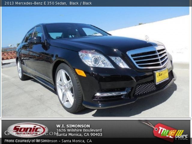 2013 Mercedes-Benz E 350 Sedan in Black