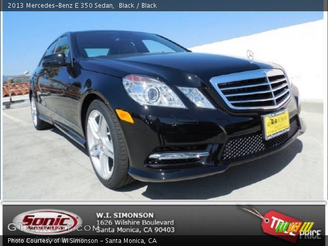2013 Mercedes-Benz E 350 Sedan in Black