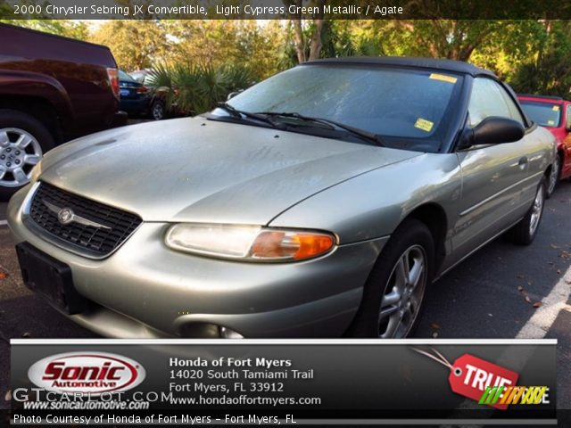 2000 Chrysler Sebring JX Convertible in Light Cypress Green Metallic