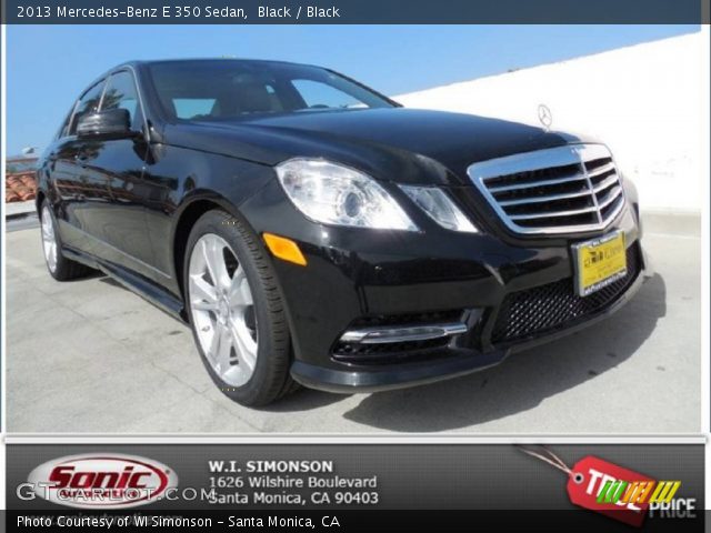 2013 Mercedes-Benz E 350 Sedan in Black