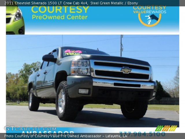 2011 Chevrolet Silverado 1500 LT Crew Cab 4x4 in Steel Green Metallic