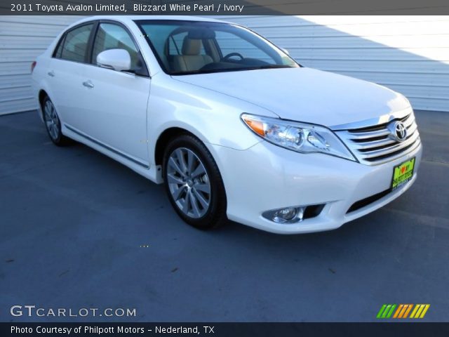 2011 Toyota Avalon Limited in Blizzard White Pearl