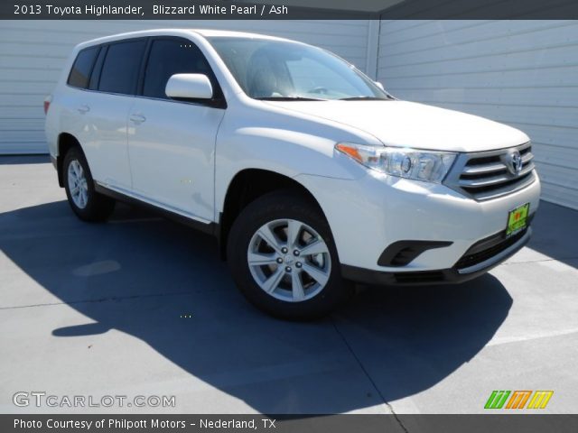 2013 Toyota Highlander  in Blizzard White Pearl