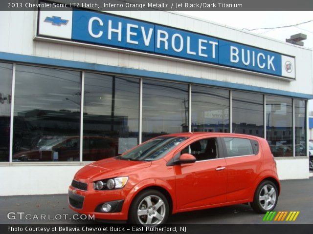 2013 Chevrolet Sonic LTZ Hatch in Inferno Orange Metallic