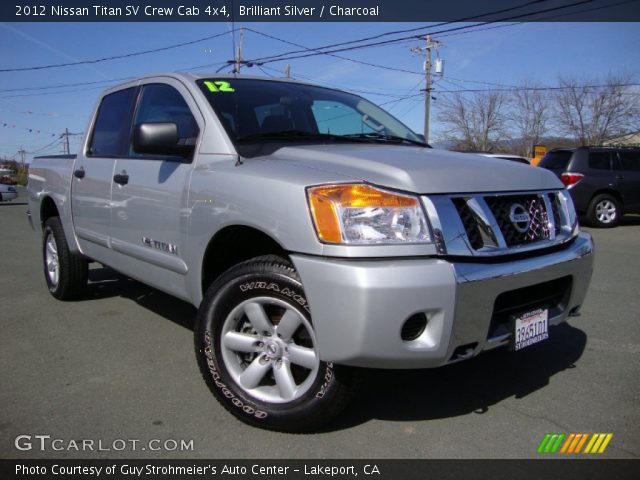 2012 Nissan Titan SV Crew Cab 4x4 in Brilliant Silver