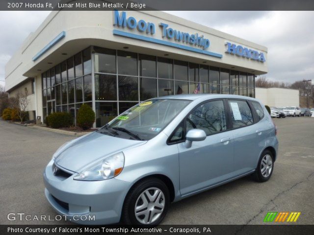 2007 Honda Fit  in Lunar Mist Blue Metallic