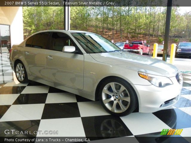 2007 BMW 5 Series 550i Sedan in Titanium Silver Metallic