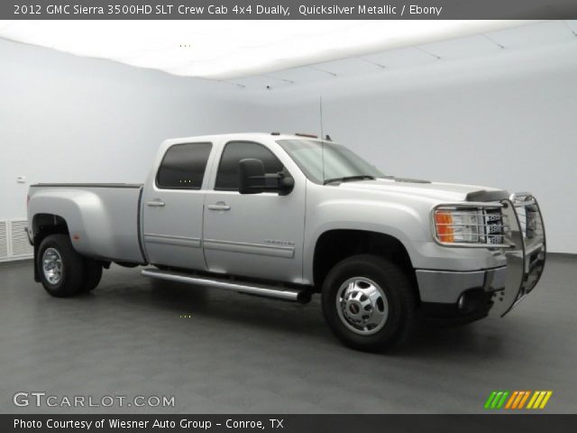 2012 GMC Sierra 3500HD SLT Crew Cab 4x4 Dually in Quicksilver Metallic