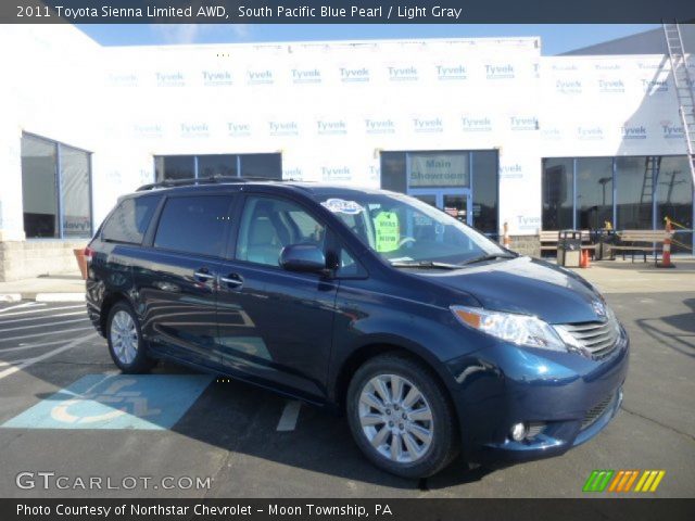 2011 Toyota Sienna Limited AWD in South Pacific Blue Pearl