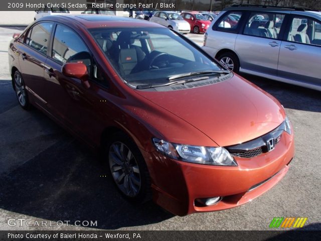 2009 Honda Civic Si Sedan in Redline Orange Pearl