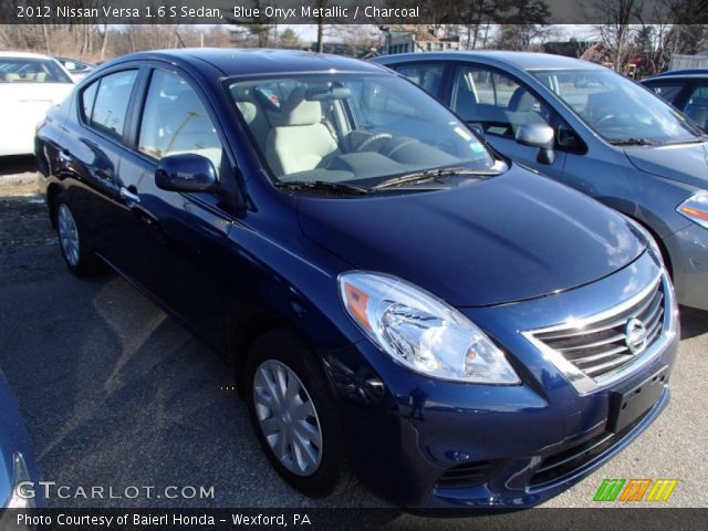2012 Nissan Versa 1.6 S Sedan in Blue Onyx Metallic