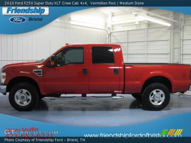 2010 Ford F250 Super Duty XLT Crew Cab 4x4 in Vermillion Red