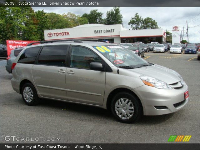 2008 Toyota Sienna LE in Silver Shadow Pearl
